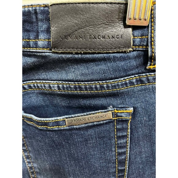 Armani Exchange Jeans Womens 26 Blue Skinny Jambe Etroite Mid Rise Stretch - Picture 5 of 9